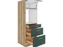 OPTIFIT Savona405 Küchen-Geräteumbauschrank 60 cm Steingrün