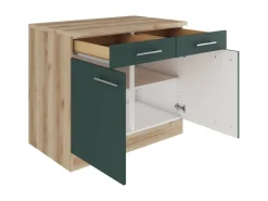 OPTIFIT Savona405 Küchen-Unterschrank 100 cm Steingrün