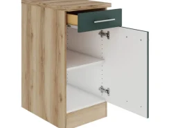 OPTIFIT Savona405 Küchen-Unterschrank 40 cm Steingrün