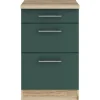 OPTIFIT Savona405 Küchen-Unterschrank 50 cm Steingrün