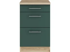 OPTIFIT Savona405 Küchen-Unterschrank 50 cm Steingrün