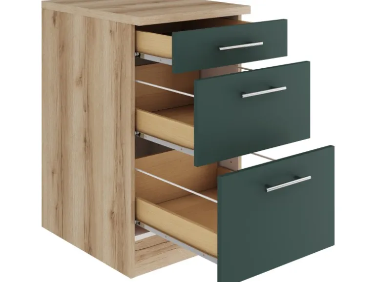 OPTIFIT Savona405 Küchen-Unterschrank 50 cm Steingrün