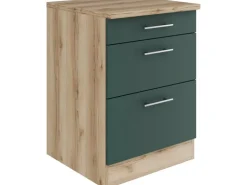 OPTIFIT Savona405 Küchen-Unterschrank 60 cm Steingrün