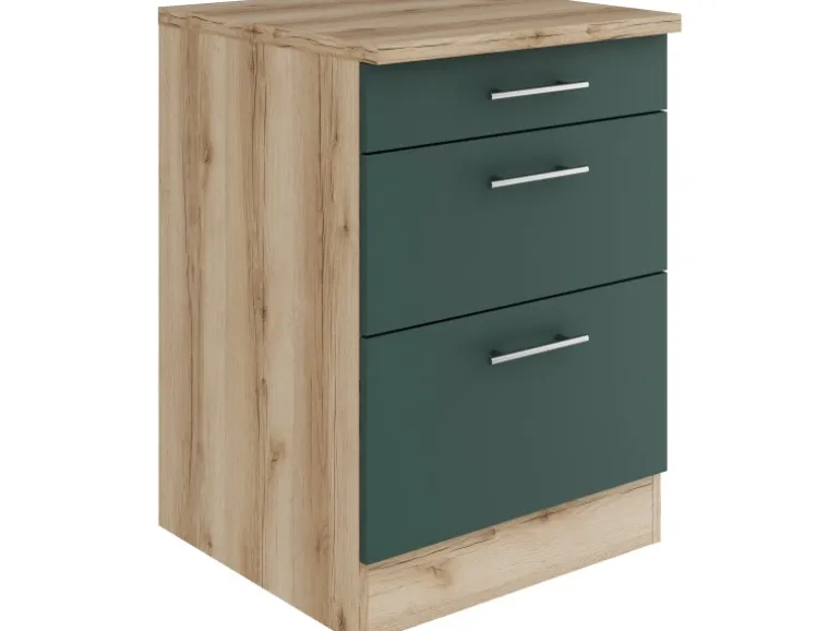 OPTIFIT Savona405 Küchen-Unterschrank 60 cm Steingrün