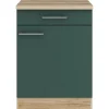 OPTIFIT Savona405 Küchen-Unterschrank 60 cm Steingrün