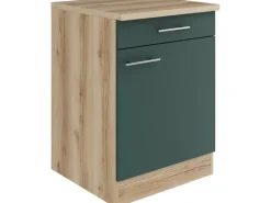 OPTIFIT Savona405 Küchen-Unterschrank 60 cm Steingrün