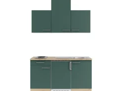 OPTIFIT Savona405 Miniküche 150 cm Steingrün