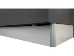 Optifit Sockelleiste mit Dichtung für OPTIkomfort 180 cm x 16,3 cm Basaltgrau