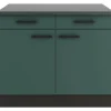 OPTIFIT Verona405 Küchen-Unterschrank 100 cm Steingrün