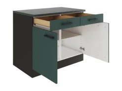 OPTIFIT Verona405 Küchen-Unterschrank 100 cm Steingrün