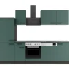 OPTIFIT Verona405 Küchenzeile 270 cm Steingrün