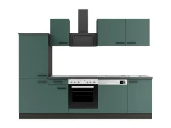OPTIFIT Verona405 Küchenzeile 270 cm Steingrün