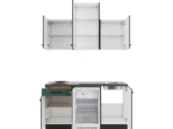 OPTIFIT Verona405 Miniküche 150 cm Steingrün