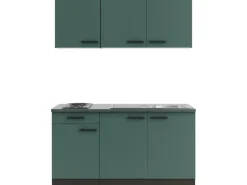 OPTIFIT Verona405 Miniküche 150 cm Steingrün