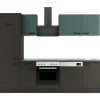 OPTIFIT Verona405/Madrid420 Küchenzeile 270 cm Steingrün / Anthrazit