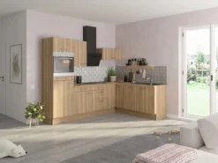 Optifit Winkelküche Optikoncept Erik 270 cm Wildeiche Nachb.