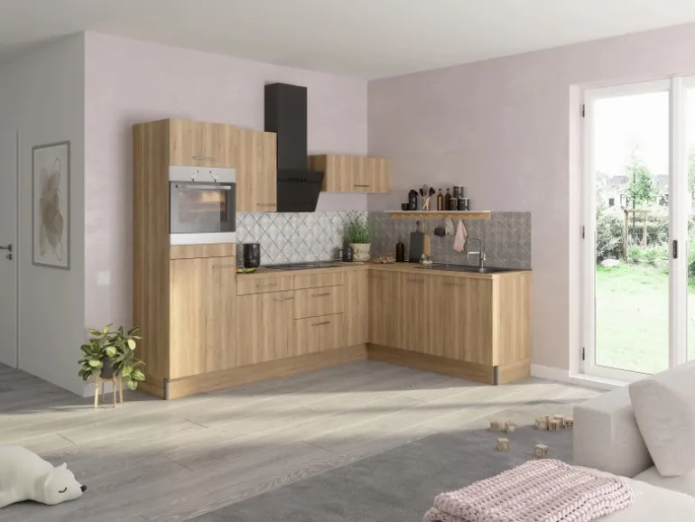 Optifit Winkelküche Optikoncept Erik 270 cm Wildeiche Nachb.