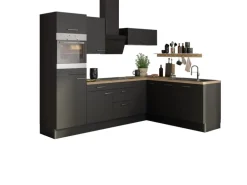 Optifit Winkelküche Optikoncept Ingvar ohne E-Geräte 270 cm Anthrazit
