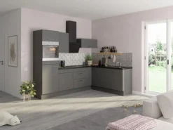 Optifit Winkelküche Optikoncept Mats 270 cm Basaltgrau