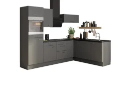 Optifit Winkelküche Optikoncept Mats 270 cm Basaltgrau