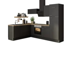 Optifit Winkelküche Optikoncept Ingvar 270 cm Anthrazit