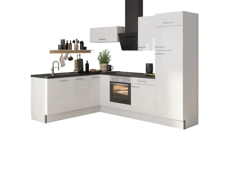 Optifit Winkelküche Optikoncept Rurik 270 cm Weiß