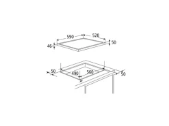 Optifit Winkelküche Optikoncept Jonte 270 cm Anthrazit-Wildeiche Nachb.