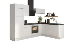 Optifit Winkelküche Optikoncept Arvid ohne E-Geräte 270 cm Weiß