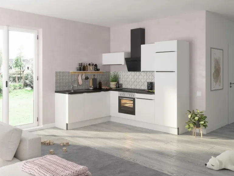 Optifit Winkelküche Optikoncept Arvid 270 cm Weiß