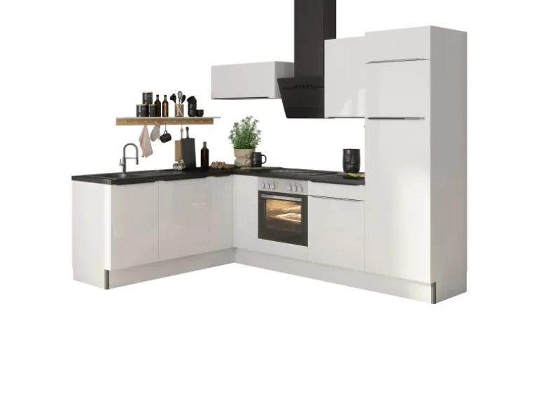 Optifit Winkelküche Optikoncept Arvid 270 cm Weiß
