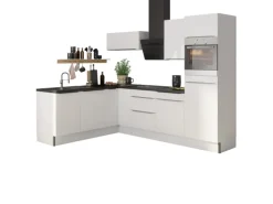 Optifit Winkelküche Optikoncept Arvid ohne E-Geräte 270 cm Weiß