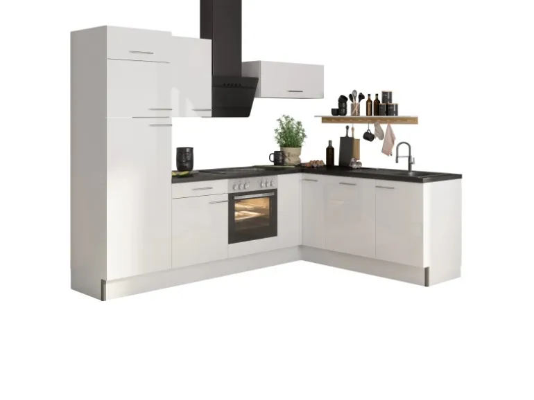 Optifit Winkelküche Optikoncept Rurik 270 cm Weiß