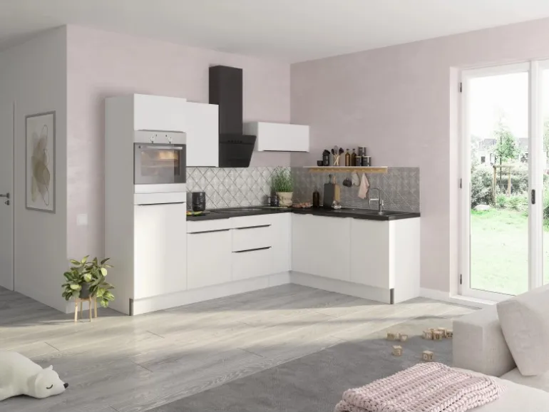 Optifit Winkelküche Optikoncept Arvid 270 cm Weiß