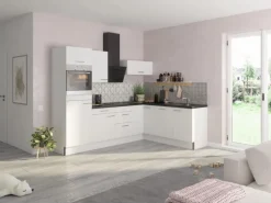 Optifit Winkelküche Optikoncept Bengt 270 cm Weiß