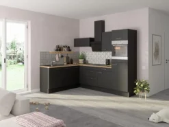 Optifit Winkelküche Optikoncept Ingvar 270 cm Anthrazit