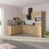 Optifit Winkelküche Optikoncept Erik ohne E-Geräte 270 cm Wildeiche Nachb.