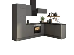 Optifit Winkelküche Optikoncept Mats ohne E-Geräte 270 cm Basaltgrau