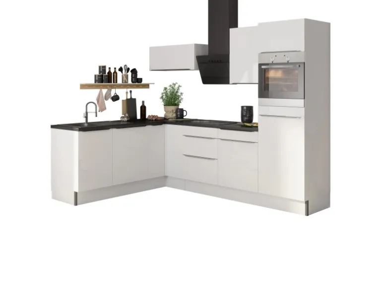Optifit Winkelküche Optikoncept Arvid 270 cm Weiß