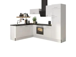 Optifit Winkelküche Optikoncept Rurik ohne E-Geräte 270 cm Weiß