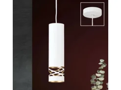 Orion Leuchten Hängeleuchte Trance 80 cm x 30 cm 1 x GU10 Weiß Gold