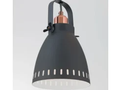 Orion Leuchten Hängeleuchte Theke 72 cm x 17 cm Schwarz 4 x E27