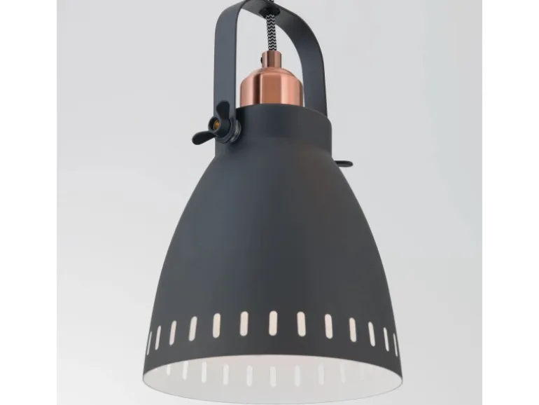 Orion Leuchten Hängeleuchte Theke 72 cm x 17 cm Schwarz 4 x E27