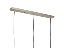 Orion Lightstyle Deckenbaldachin 3 Auslässe Silber 70 cm x 8 cm