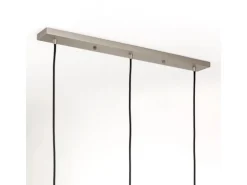 Orion Lightstyle Deckenbaldachin 3 Auslässe Silber 70 cm x 8 cm