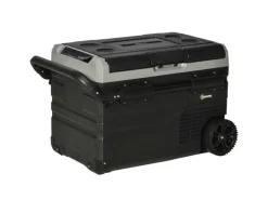 Outsunny Autokühlschrank Kunststoff HDPE SchwarzGrau 711L x 46B x 44H cm