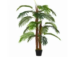 Outsunny Künstliche Pflanzen 120 cm mit Kunststofftopf