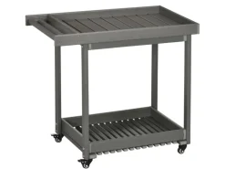 Outsunny Outdoor Servierwagen HDPE Grau 87L x 50B x 80H cm