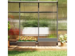 Outsunny Pflanztöpfe Kunststoff  5er Set Blumentopf aus Kunststoff Grau