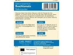 Pabst Keimkraft Buschtomate Früh & Robust Balkonzauber Saatgut