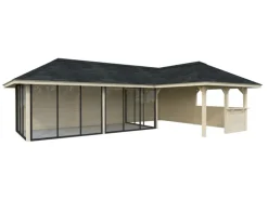 Palmako Pavillon Bianca Set221 Slide Transparent 876 cm x 588 cm FSC®